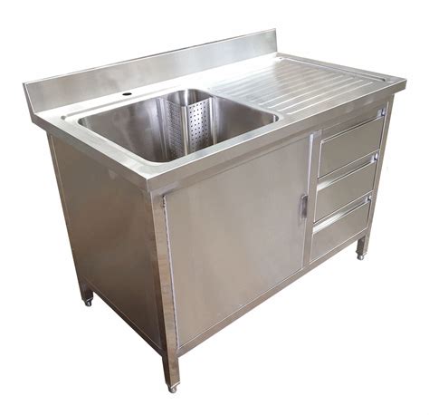 stainless steel glass front upper cabinets|stainless steel sink cabinet supplier.